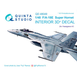 F/A-18E 3D-Printed & coloured Interior (for Hasegawa kit) QD48049 Quinta Studio