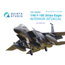 F-15E 3D-Printed & coloured Interior on decal paper (for GWH kit) QD48090 Quinta Studio