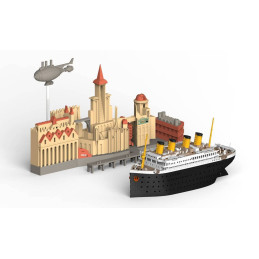 Titanic Port Scene & vehicles SL002 Suyata