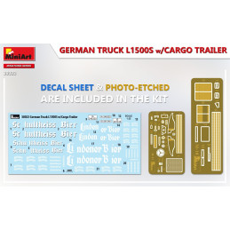 German Truck L1500S w/Cargo Trailer 38023 MiniArt 1:35