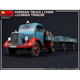 German Truck L1500S w/Cargo Trailer 38023 MiniArt 1:35