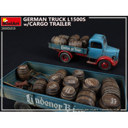 German Truck L1500S w/Cargo Trailer 38023 MiniArt 1:35