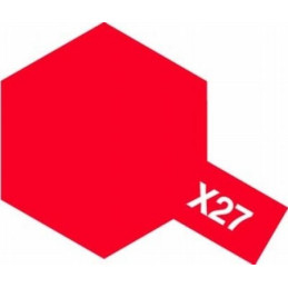 Rouge Transparent / Clear Red X-27 81527 Tamiya 10ml