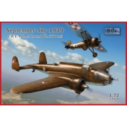September Sky 1939 2 in 1: PZL P.11a and PZL 37B ?o? 72528 IBG Models 1:72