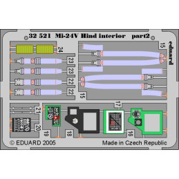 Mi-24V Hind interior Trumpeter 32521 Eduard 1:35