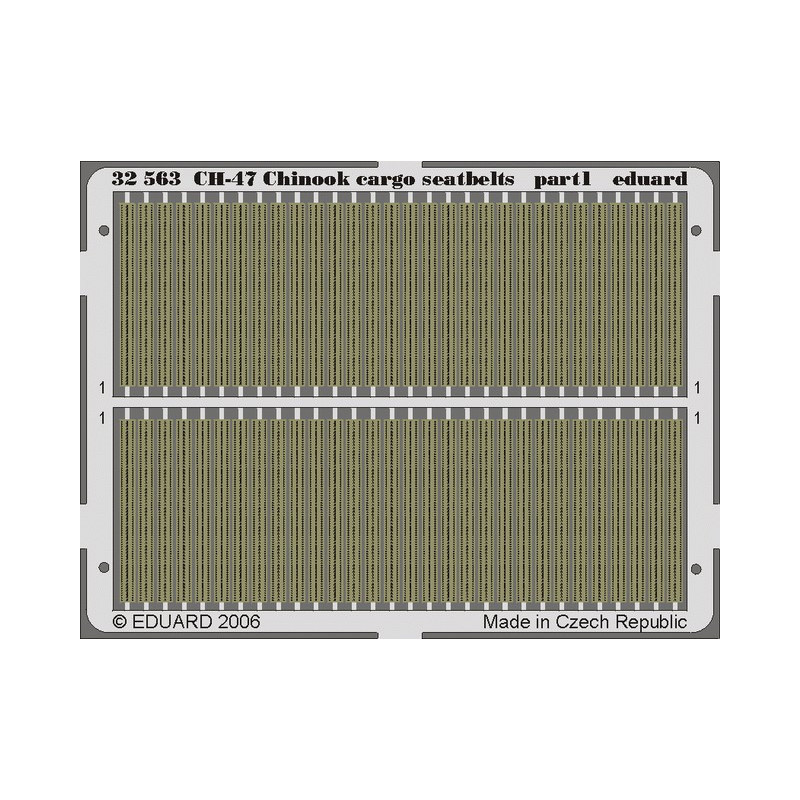 Boeing Vertol CH-47 Chinook Cargo seatbelts, Part 1 Trumpeter 32563 Eduard 1:35