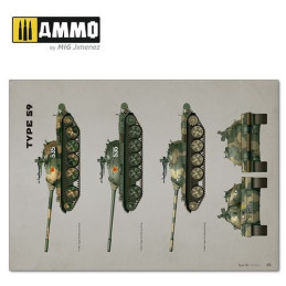 T-54/TYPE 59 Visual Modelers Guide 6032 AMMO by Mig English