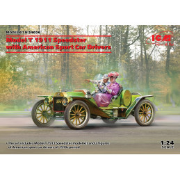 1/24 Model T 1913 Speedster with American Sport Car Drivers