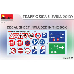 Traffic Signs, Syria, 2010's 35648 MiniArt 1:35