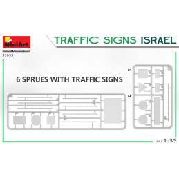 Traffic Signs. Israel 35653 MiniArt 1:35