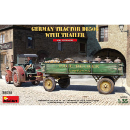 German Tractor D8506 with trailer 38038 MiniArt 1:35