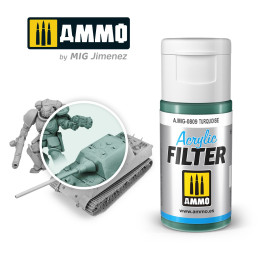 Turquoise Acryl Filter A.MIG-0809 AMMO by Mig 15ml
