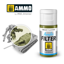 Yellow Green Acryl Filter A.MIG-0811 AMMO by Mig 15ml