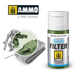 Military Green Acryl Filter A.MIG-0813 AMMO by Mig 15ml