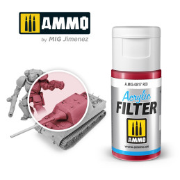 Red Acryl Filter A.MIG-0817 AMMO by Mig 15ml