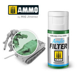 Phthalo Green Acryl Filter A.MIG-0826 AMMO by Mig 15ml