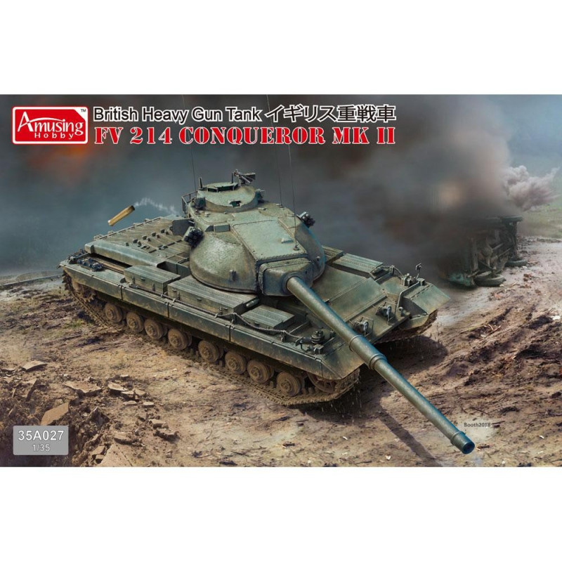 British Heavy Tank FV 214 Conqueror MK II 35A027 1:35 Amusing Hobby