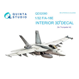 F/A-18E  3D-Printed & coloured Interior (for Trumpeter kit) QD32080 Quinta Studio 1:32