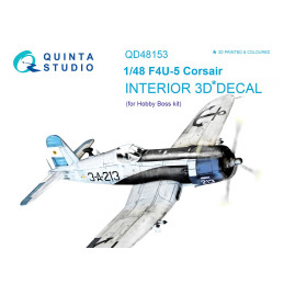 F4U-5 3D-Printed & coloured Interior (for Hobby Boss  kit) QD48153 Quinta Studio 1:48