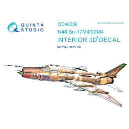 Su-17M4/22M4 3D-Printed & coloured Interior (for KittyHawk kit) QD48056 Quinta Studio 1:48