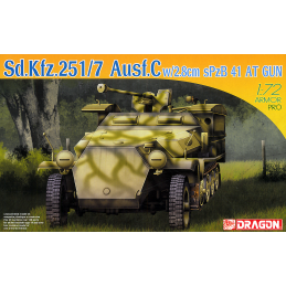1/72 Sd.Kfz.251/7 Ausf.C w/2.8cm sPzB 41 AT Gun