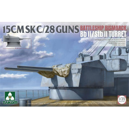 15 cm SK C/28 Bismarck Bd II Stb II Turret 2147 Takom 1:35