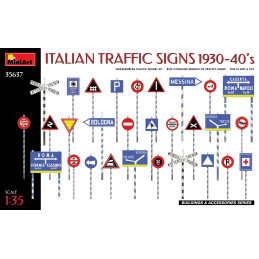 Italian Traffic Signs 1930-40's 35637 MiniArt 1:35