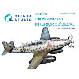 Me 262B-1a/U1 3D-Printed & coloured Interior (for HobbyBoss kit) QD48163 Quinta Studio 1:48