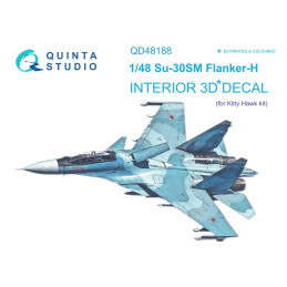 Su-30SM 3D-Printed & coloured Interior (for KittyHawk kit) QD48188 Quinta Studio 1:48