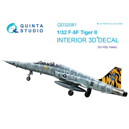 F-5F 3D-Printed & coloured Interior (for KittyHawk kit) QD32081 Quinta Studio 1:32