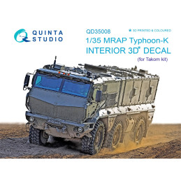 MRAP Typhoon-K 3D-Printed & coloured Interior (for Takom kit) QD35008 Quinta Studio 1:35