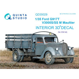 Ford G917T / v3000s 3D-Printed & coloured Interior (for ICM kit) QD35029 Quinta Studio 1:35