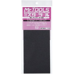 Mr.Tools Series Mr.Waterproof Sand Paper 180 (4Pcs) MT303 Mr. Hobby