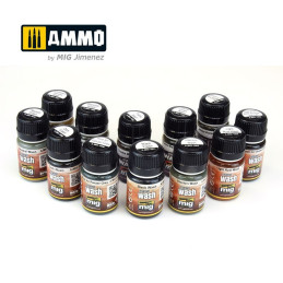 Enamel Washes Collection (35mL) AMMO by Mig