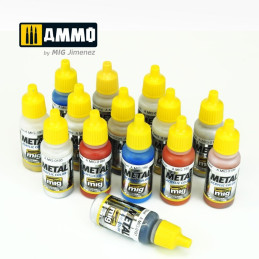 Metal Acrylics Collection (17 mL) AMMO by Mig