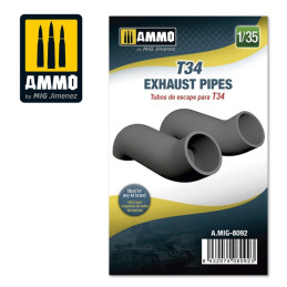 T34 Exhaust Pipes 8092 AMMO by Mig 1:35