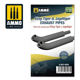 King Tiger & Jadtiger Exhaust Pipes 8093 AMMO by Mig 1:35
