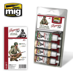 US Forces Uniforms WWII Figures Set 7022 AMMO by Mig