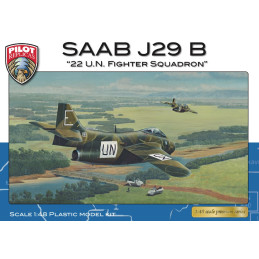 SAAB J29 B - 22 U.N. Fighter Squadron 48A004 Pilot Replicas 1:48