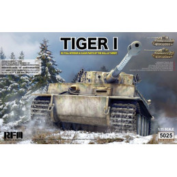 Tigre I Début de production intérieur complet, Parties transparentes 5025 Rye Field Model 1:35