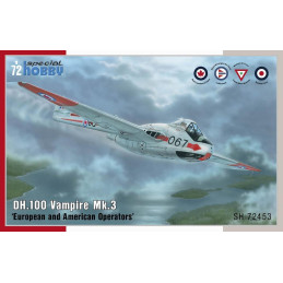 DH.100 Vampire F.3 European and American Operators SH72453 Special Hobby 1:72