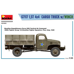 G7117 1,5T 4x4 Cargo Truck w/Winch 35389 MiniArt 1:35