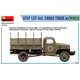 G7117 1,5T 4x4 Cargo Truck w/Winch 35389 MiniArt 1:35