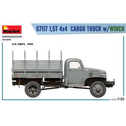 G7117 1,5T 4x4 Cargo Truck w/Winch 35389 MiniArt 1:35