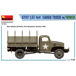 G7117 1,5T 4x4 Cargo Truck w/Winch 35389 MiniArt 1:35