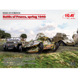 1/35 Battle of France, Spring 1940 (Laffly V15T, FCM 36, Panhard 178 AMD-35)