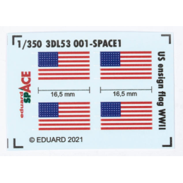 US ensign flag WWII SPACE 3DL53001 Eduard 1:350