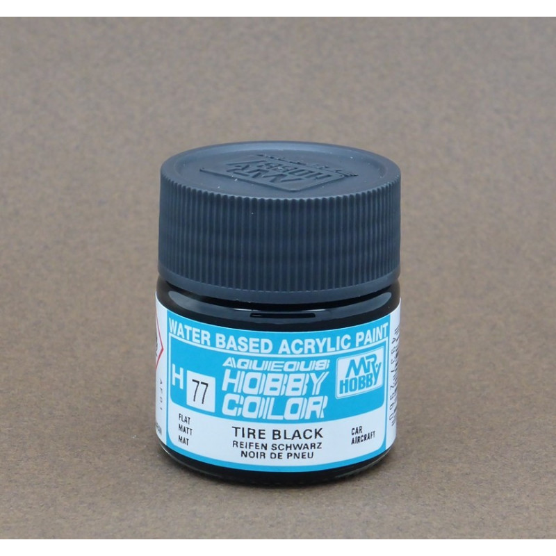 Tire Black H77 Aqueous Hobby Colors (10 ml)