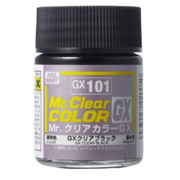 Clear Black GX-101 Mr. Clear Color GX (18 ml)