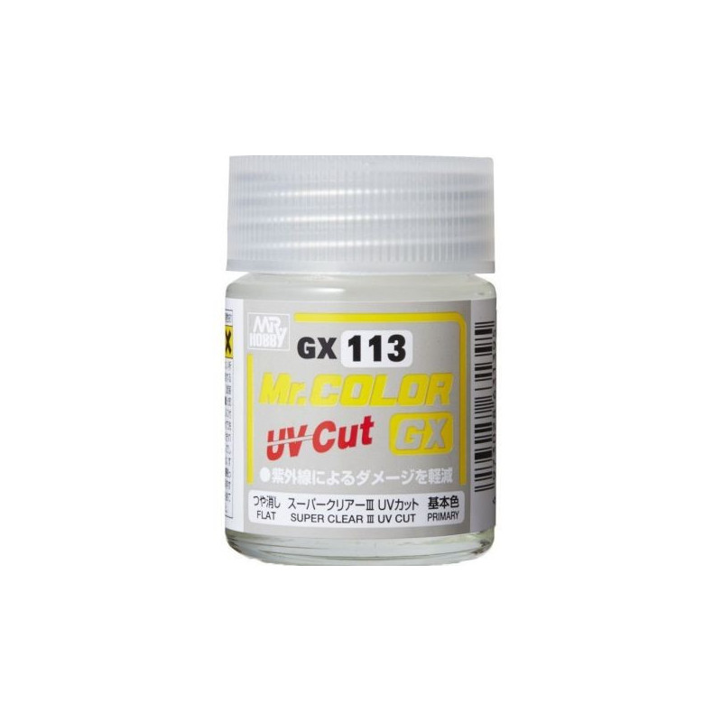 Super Clear III UV Cut Flat GX-113 Mr. Color GX (18ml)